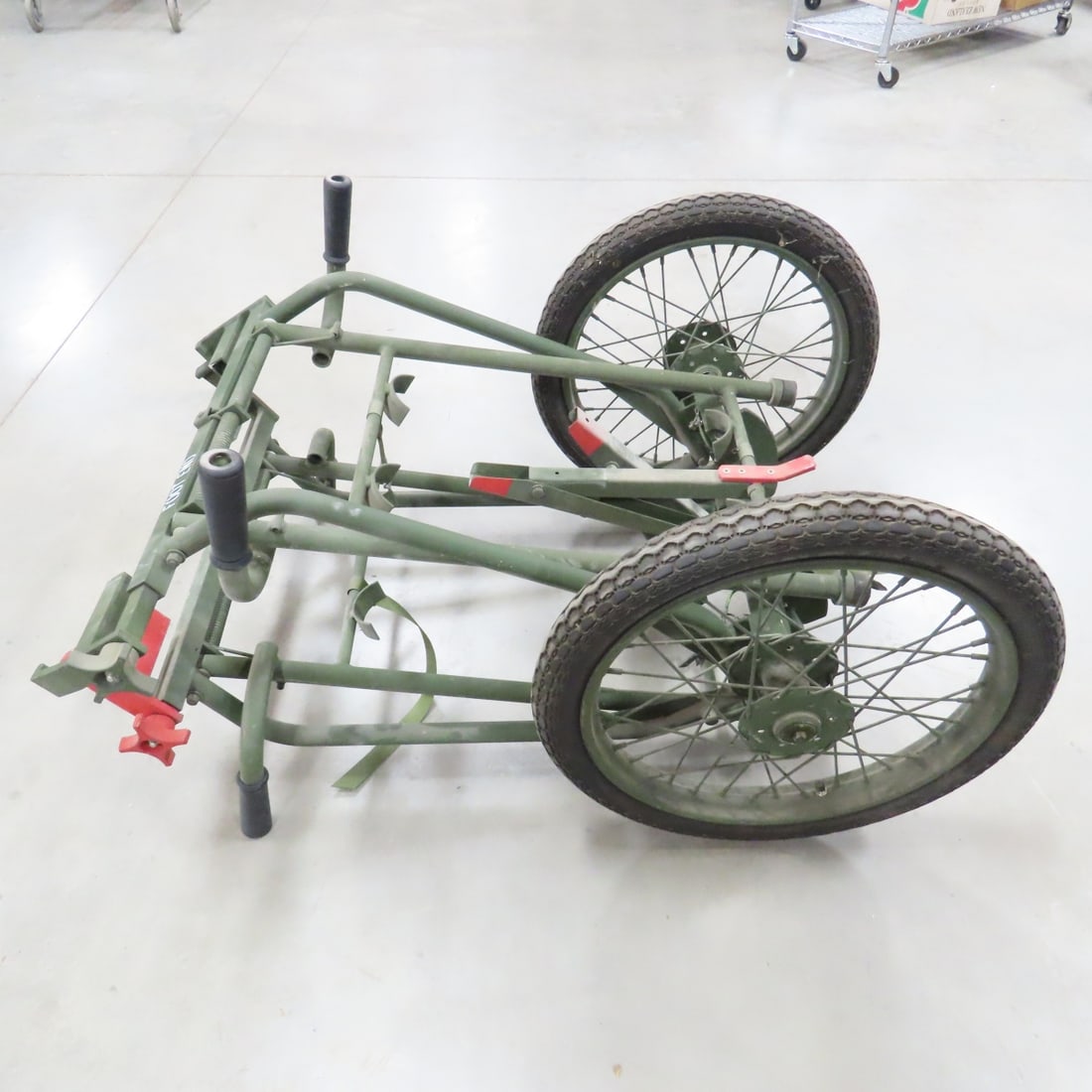 Vintage US Army Wheeled Litter Carrier - 14