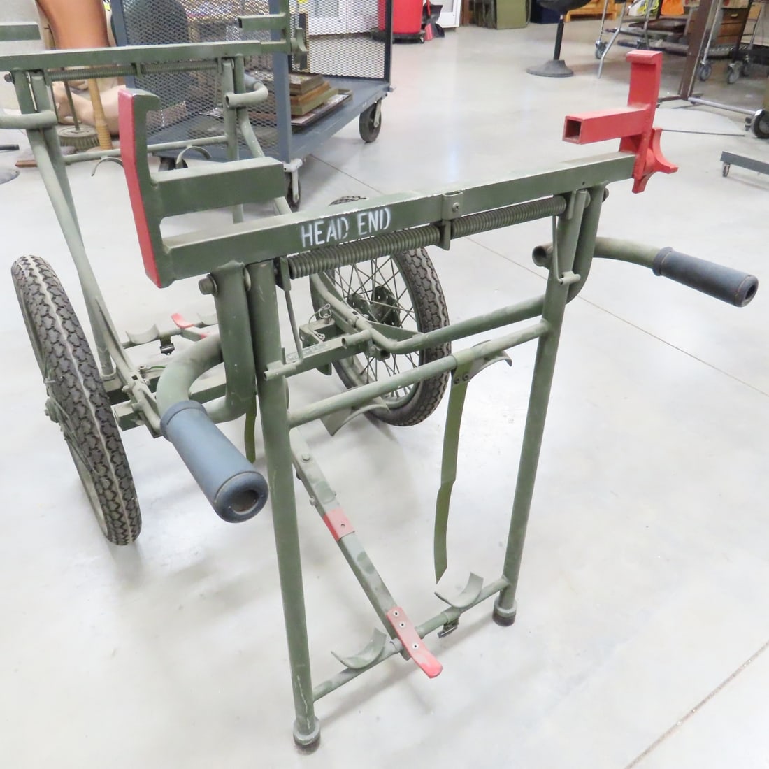 Vintage US Army Wheeled Litter Carrier - 3