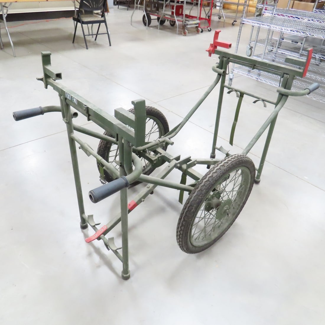 Vintage US Army Wheeled Litter Carrier - 7