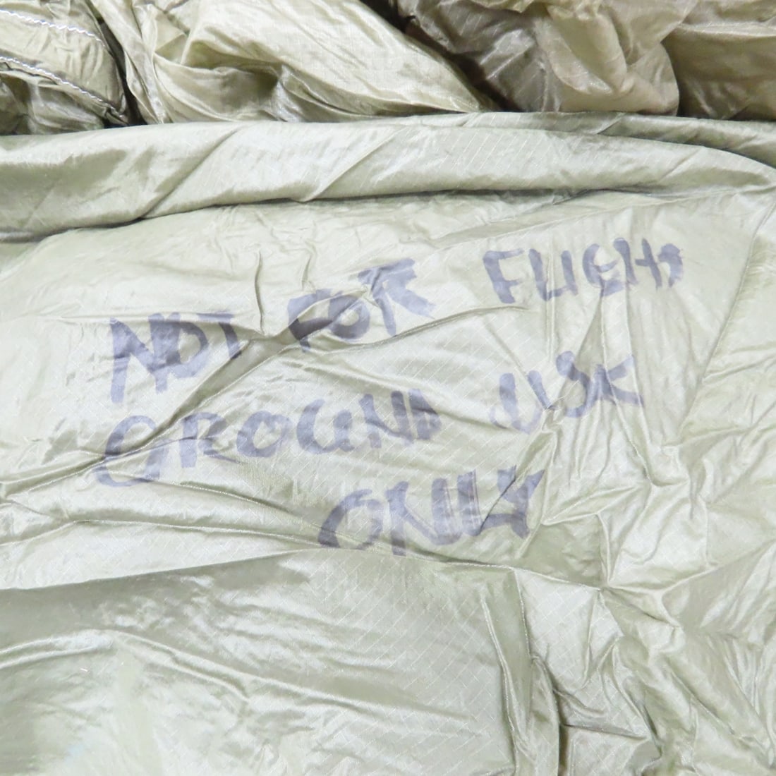 5 Vintage Military Cargo Parachutes, Cords & Bags - 5