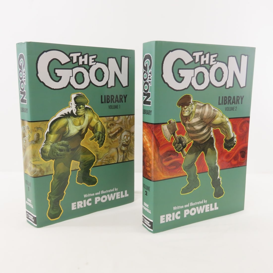 The Goon Library Vol1&2 Dark Horse 1st Edition HC: The Goon Library Vol1&2 Dark Horse 1st Edition HC - by Eric Powell 2016 Dark Horse 1st Edition open and in excellent condition. Lot Size 13x9x4" 15lb Photos are part of description. Max of 20 photos a