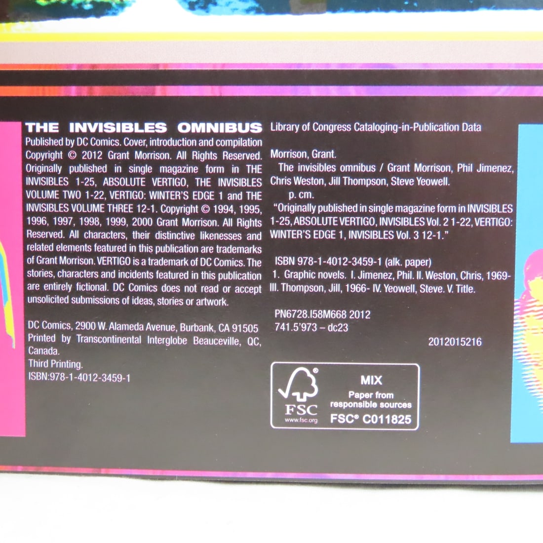 The Invisibles Omnibus By Grant Morrison HC - 7