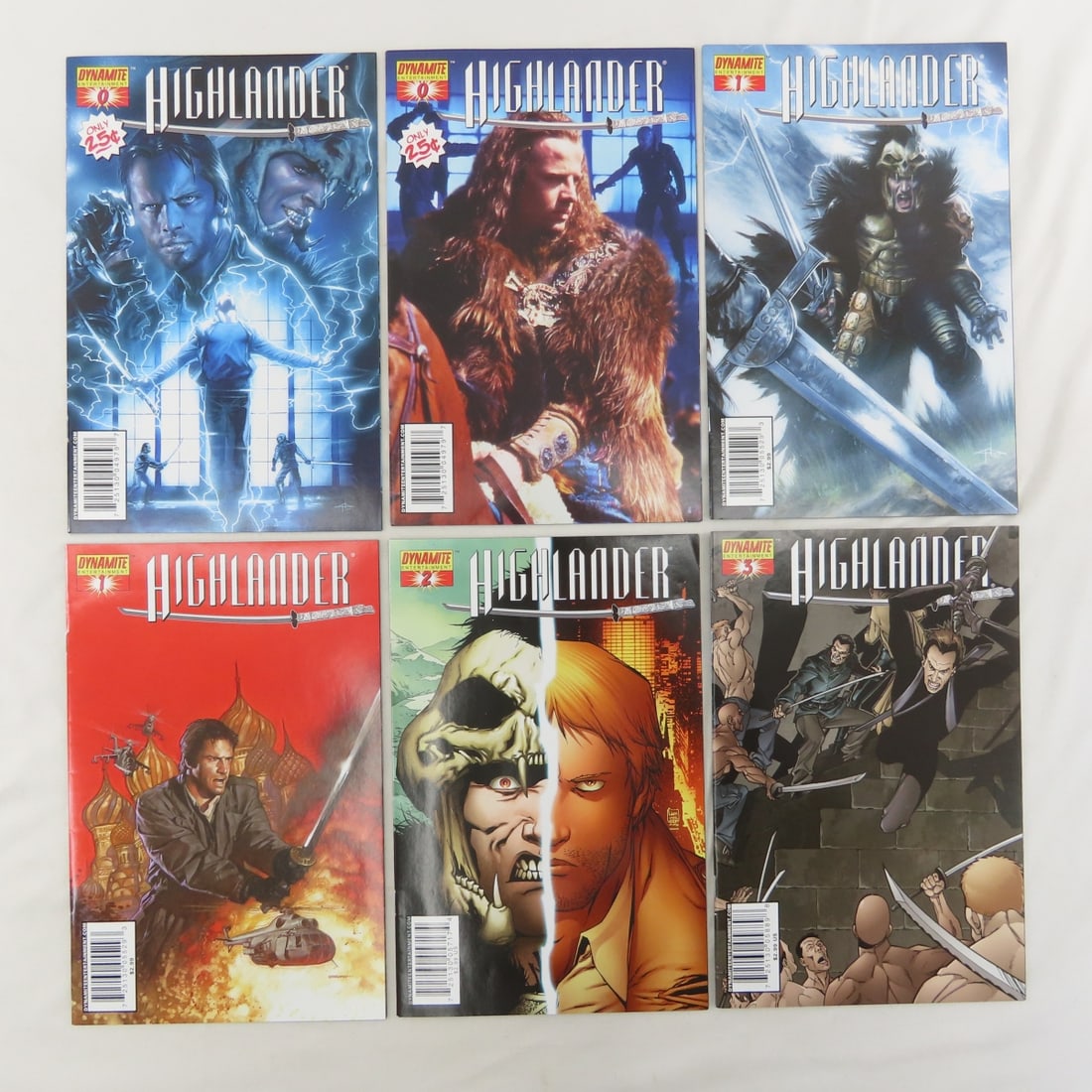 21 Dynamite Highlander Comics 0-12 & more - 2