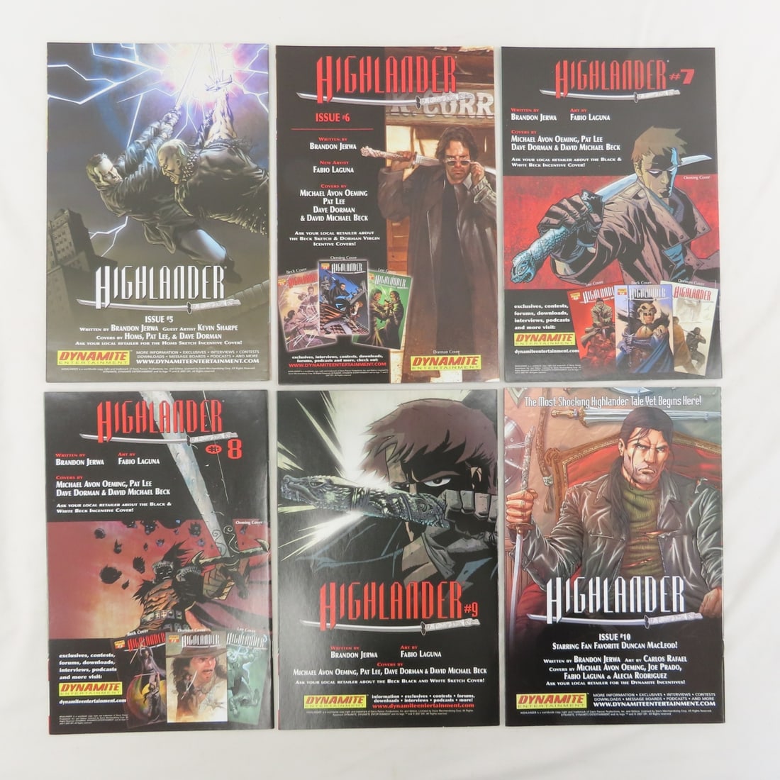 21 Dynamite Highlander Comics 0-12 & more - 5