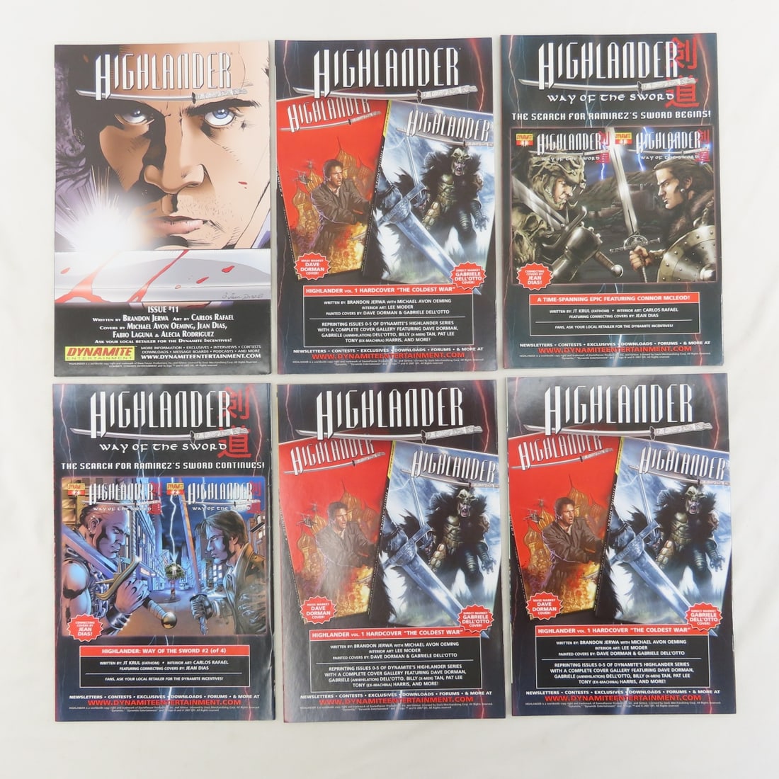 21 Dynamite Highlander Comics 0-12 & more - 7