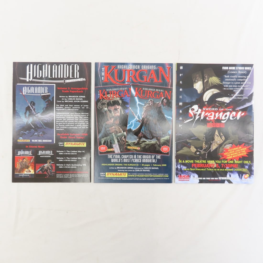 21 Dynamite Highlander Comics 0-12 & more - 9