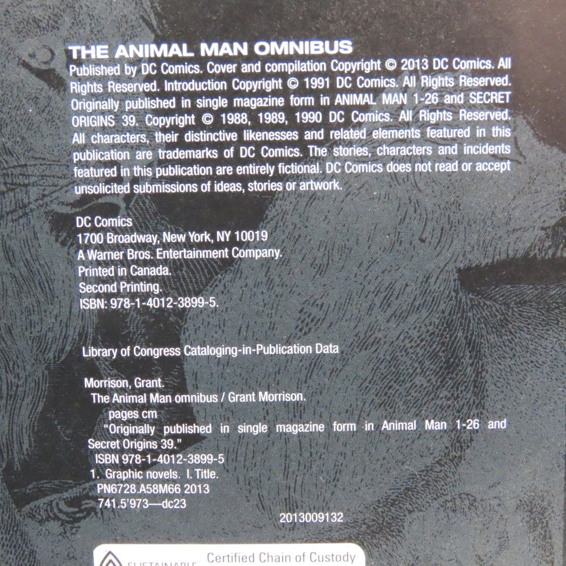 Hardcover Graphic Novels; Low, Animal Man Omnibus - 15