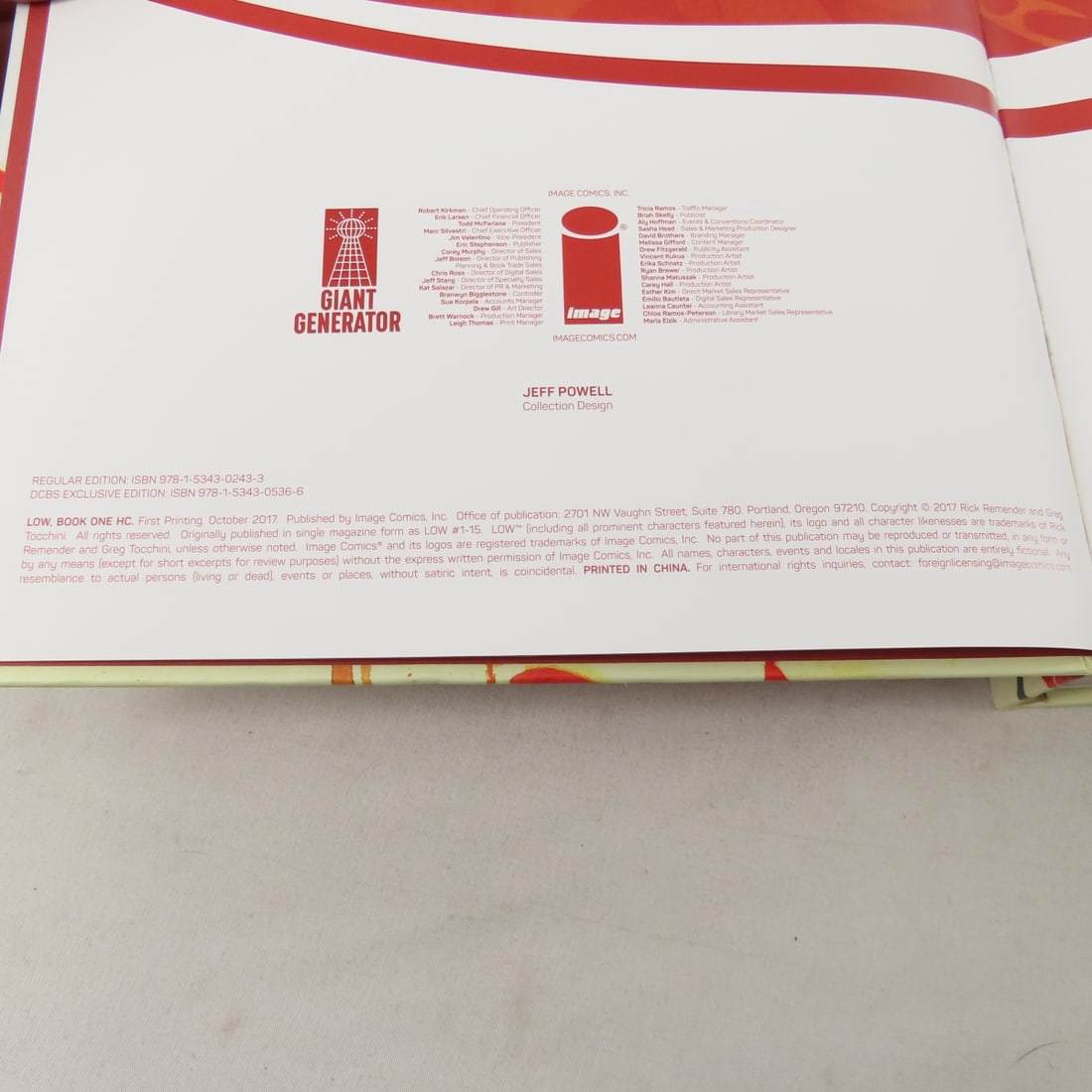 Hardcover Graphic Novels; Low, Animal Man Omnibus - 8