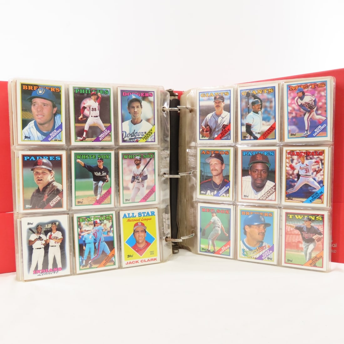 Binder full of mixed 1980's Baseball Cards - 16