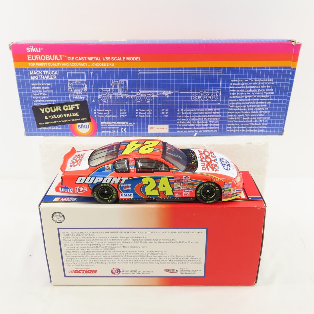 Assorted Diecast Cars, Books & Acrylic Displays - 3