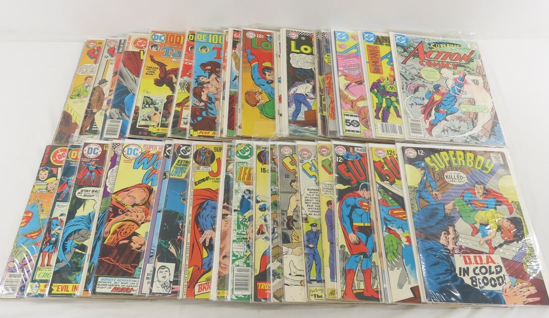 40 Vintage DC Comic Books- Superboy, Tarzan & More (1 of 8)