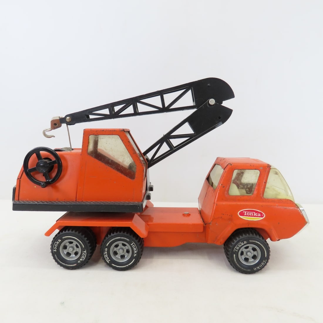 1973 Tonka Orange Crane & 5 Minis - 2