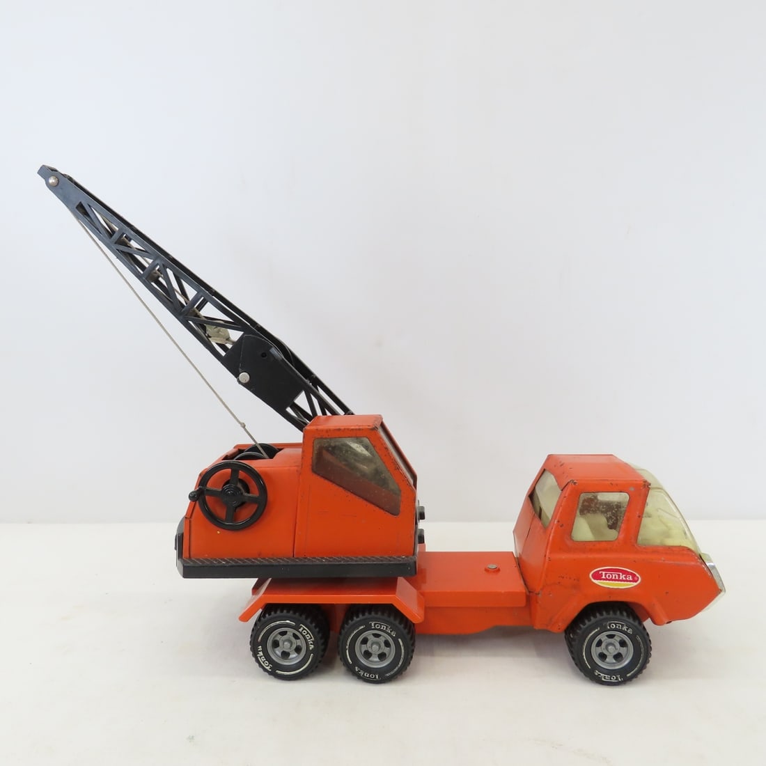 1973 Tonka Orange Crane & 5 Minis - 4