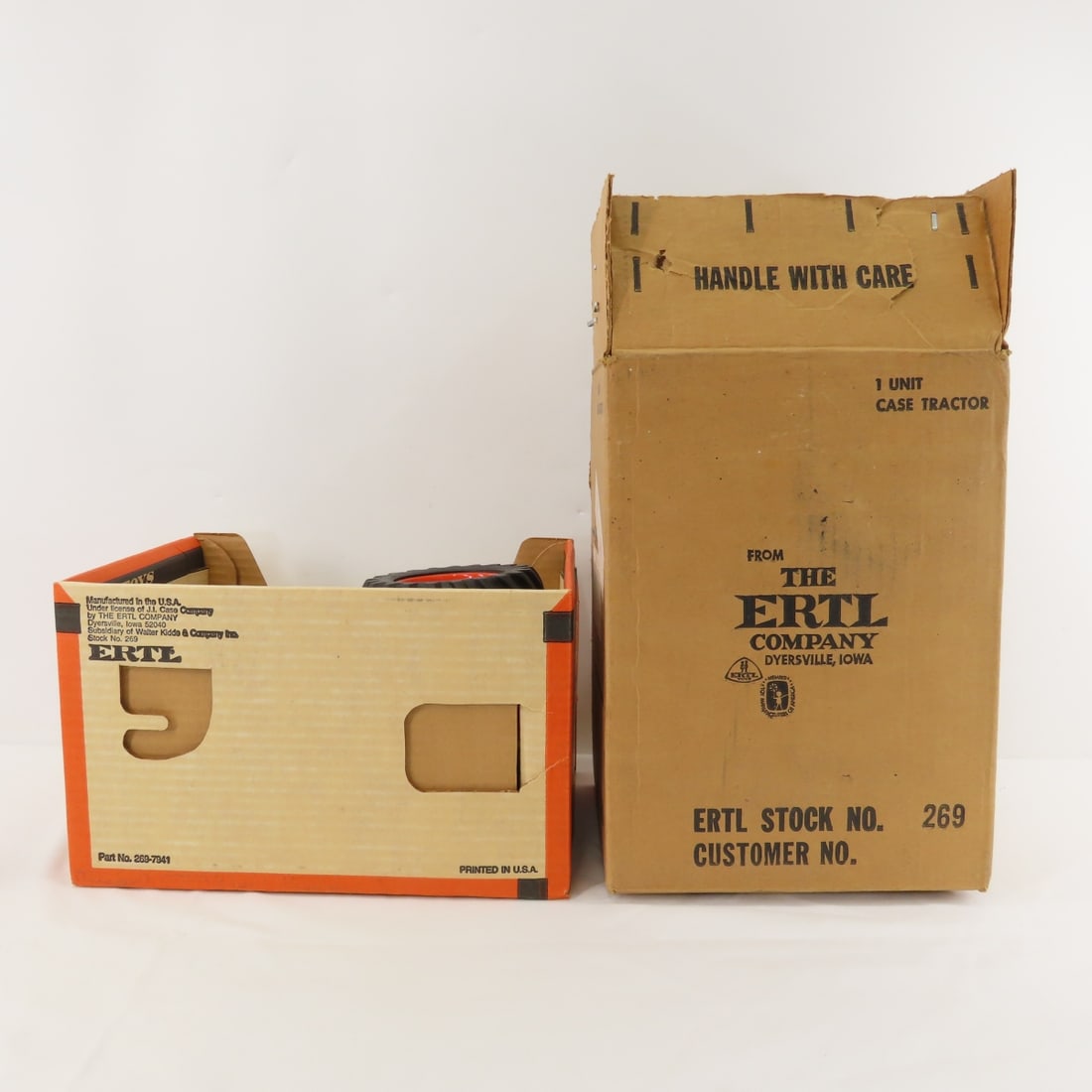 4 Diecast Ertl Tractors, Case & Massey Ferguson - 12