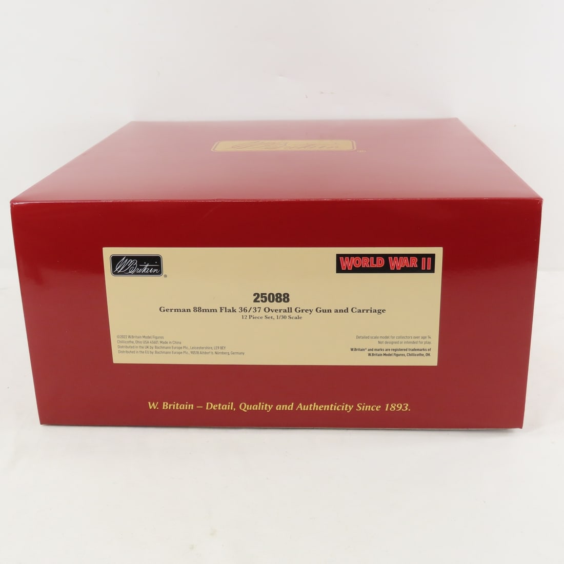 8 W. Britain Metal Alloy WWII Soldiers & Flak Gun - 6