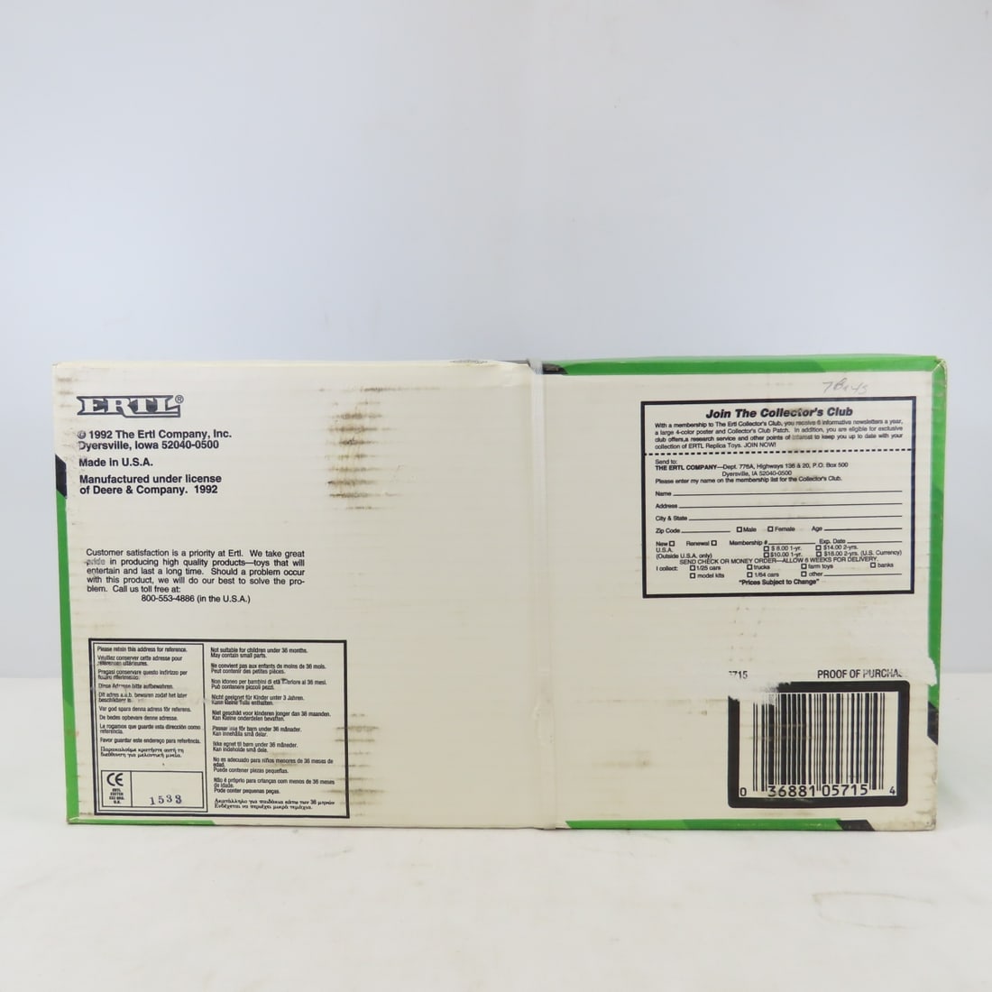 ERTL 5715 John Deere 4 Wheel Drive Tractor 8760 - 8