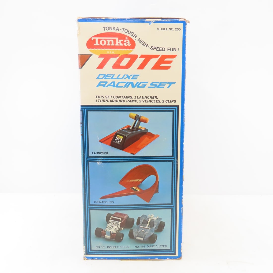 Tonka Totes Deluxe Racing Set #200 w/ 7 Cars - 19