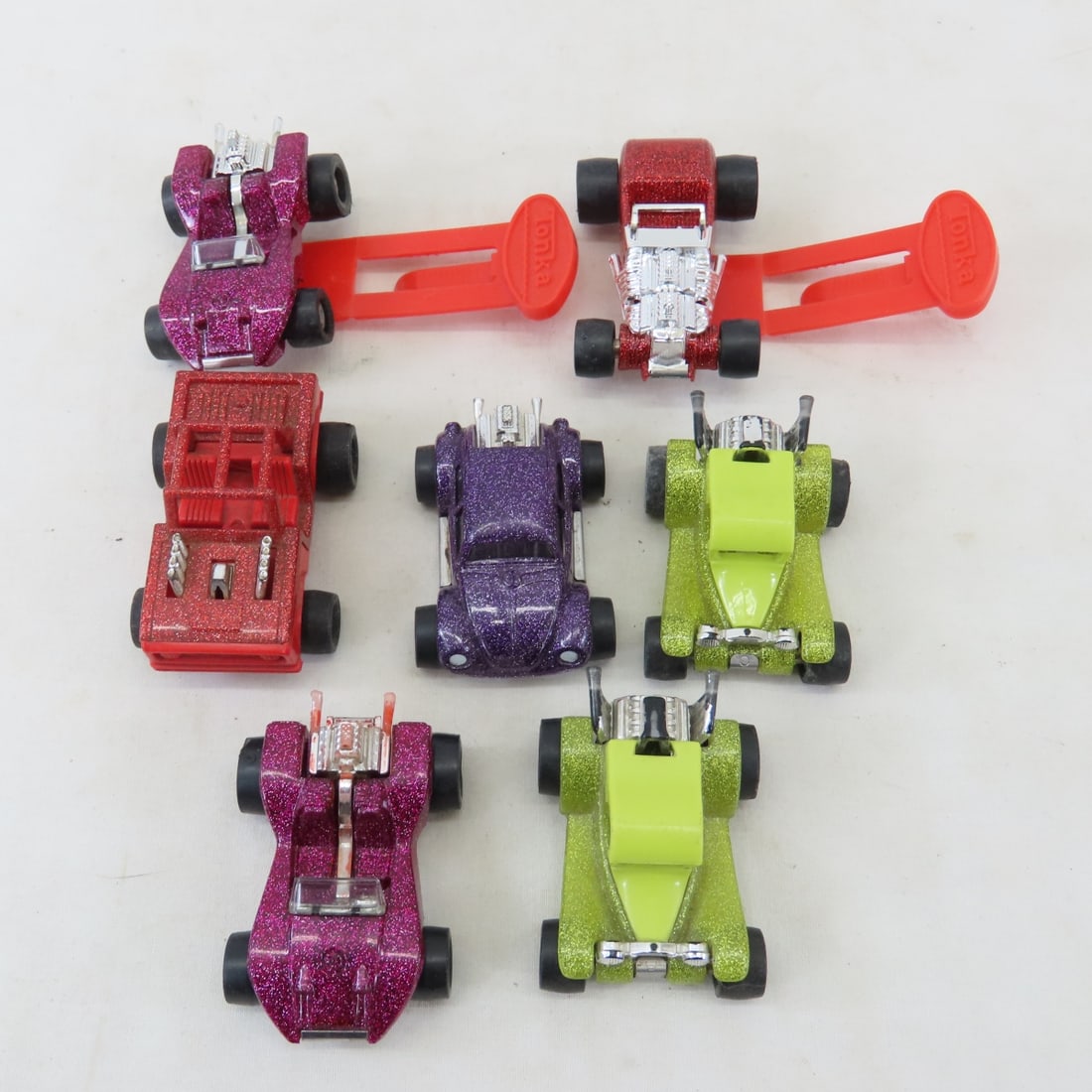 Tonka Totes Deluxe Racing Set #200 w/ 7 Cars - 8