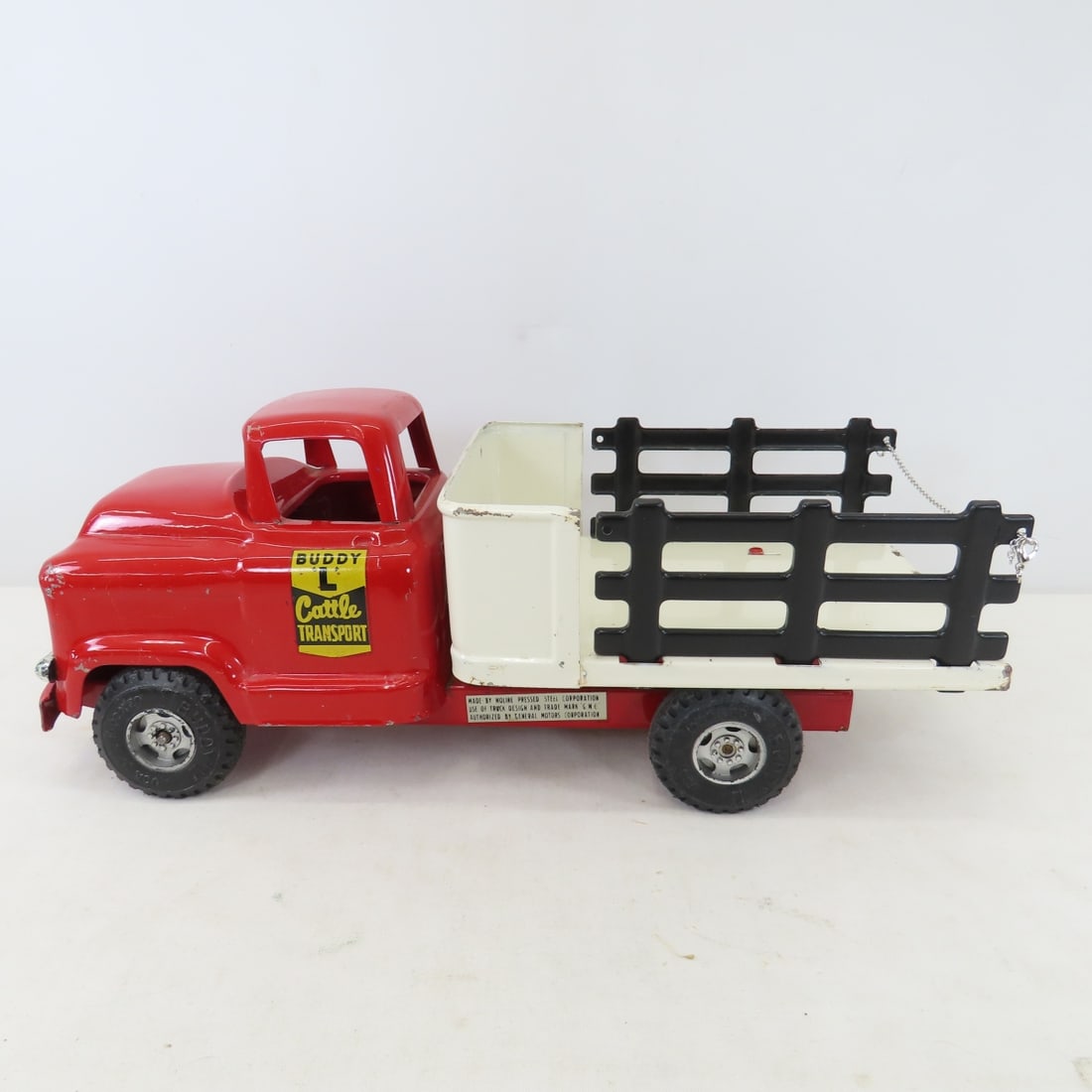 Original Buddy L Cattle Transport Truck w/ 2 Cows - 3