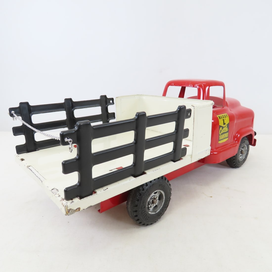 Original Buddy L Cattle Transport Truck w/ 2 Cows - 5