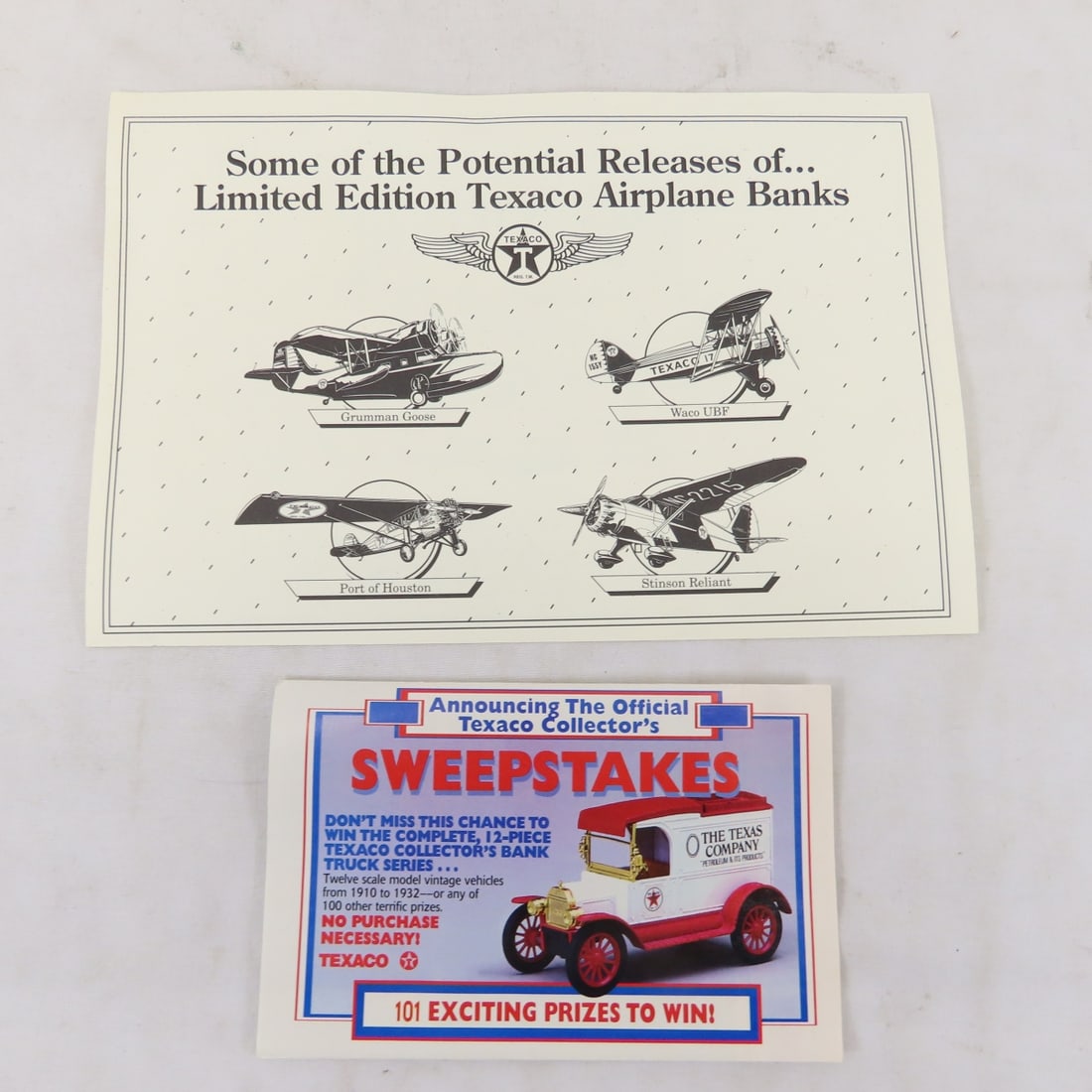 Diecast cars, trucks, Texaco airplane in box - 7
