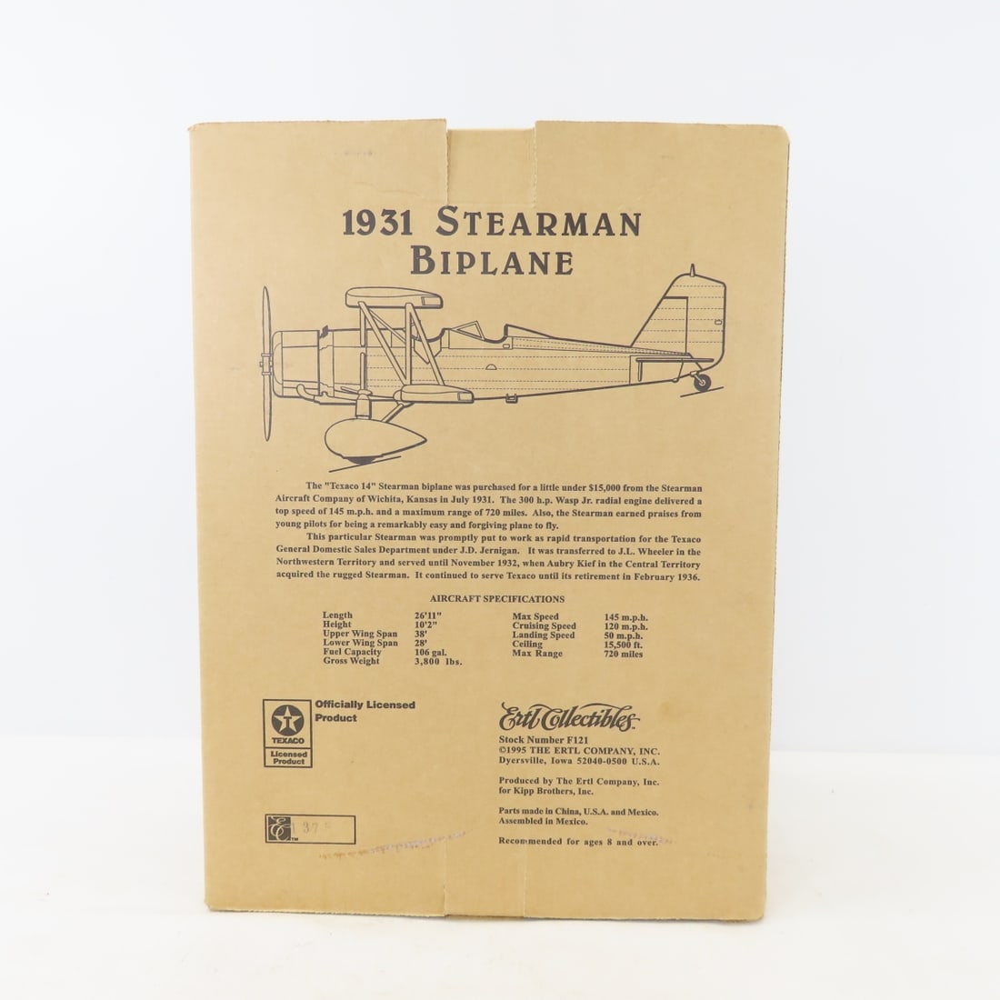 Diecast cars, trucks, Texaco airplane in box - 8