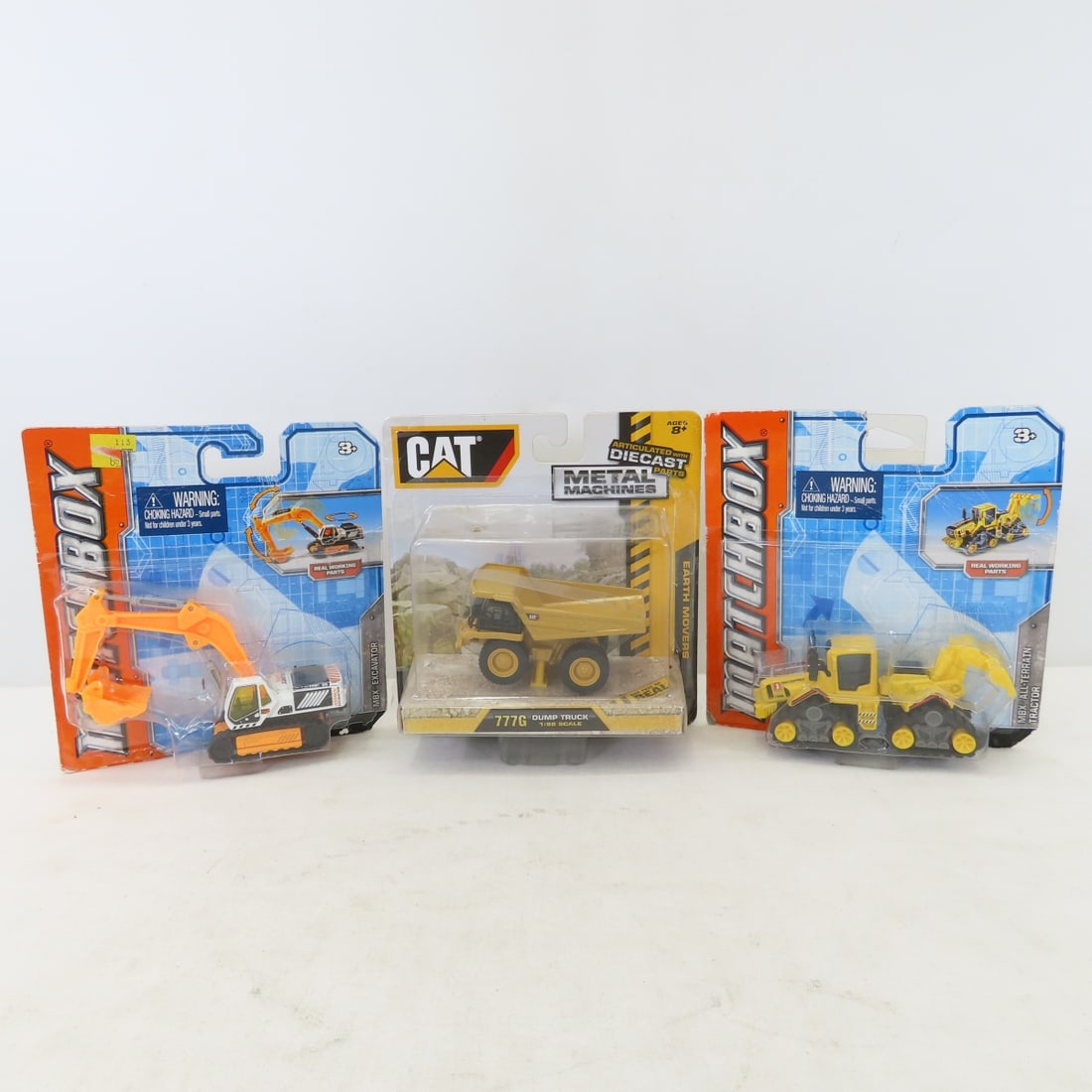 Diecast Construction & Farm Vehicles; Cat, Deere - 3