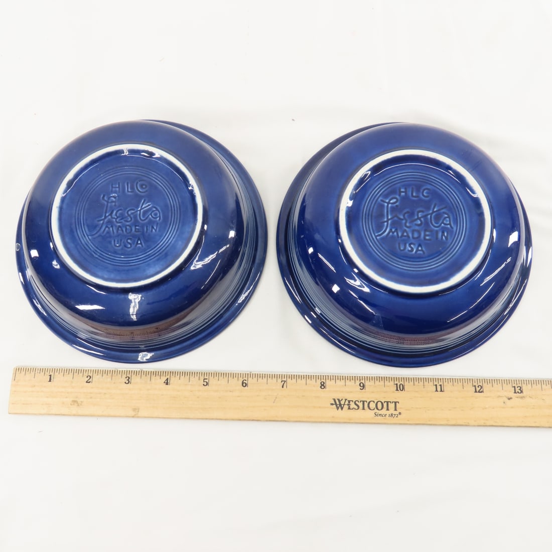 Rose & Cobalt Fiestaware Dishes - 12
