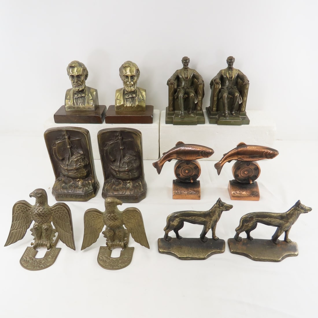 1910 BMC Trout Unlimited, Lincoln & Other Bookends (1 of 19)