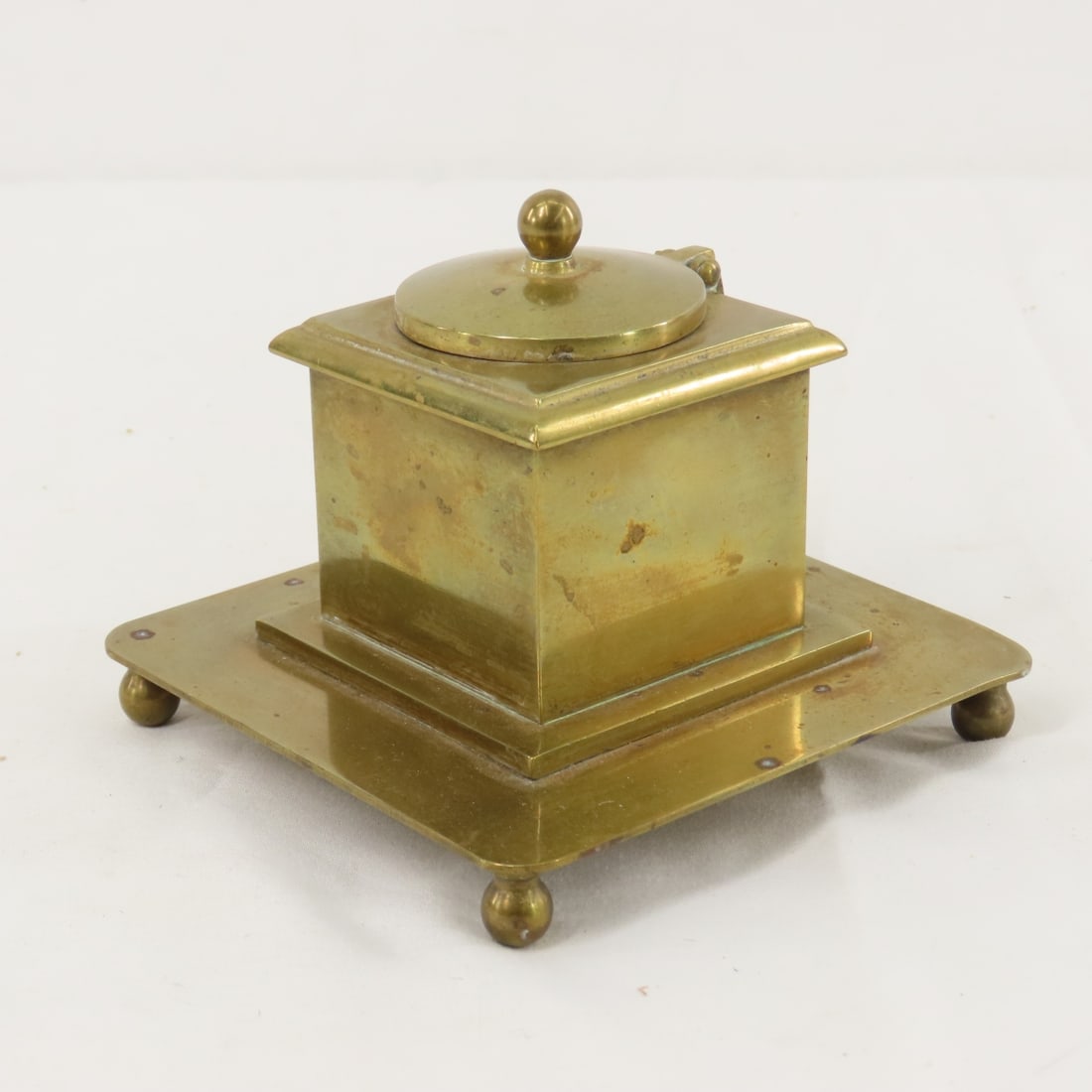 Inlay Writing Desk, Ink Wells, Postcards & More - 10