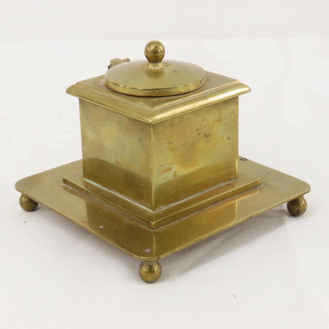 Inlay Writing Desk, Ink Wells, Postcards & More - 9