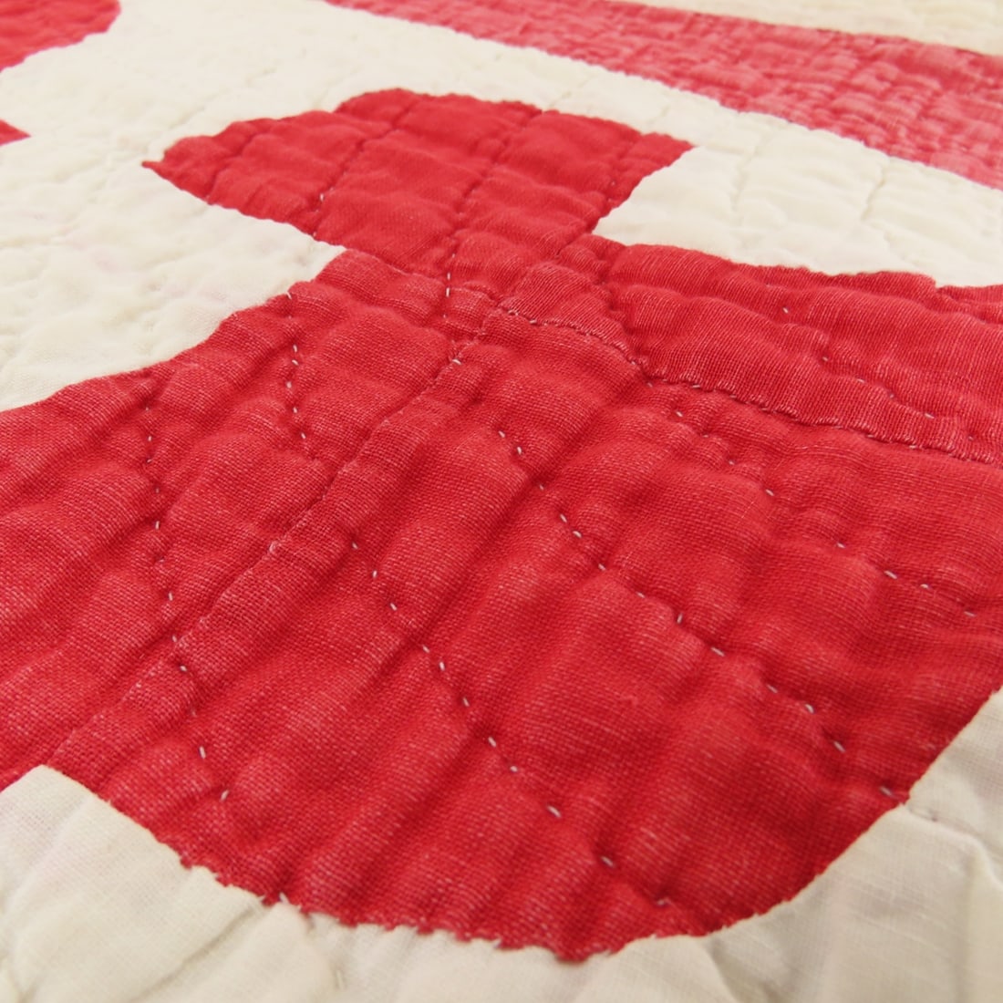 2 Antique Hand Pieced & Quilted Quilts - 12