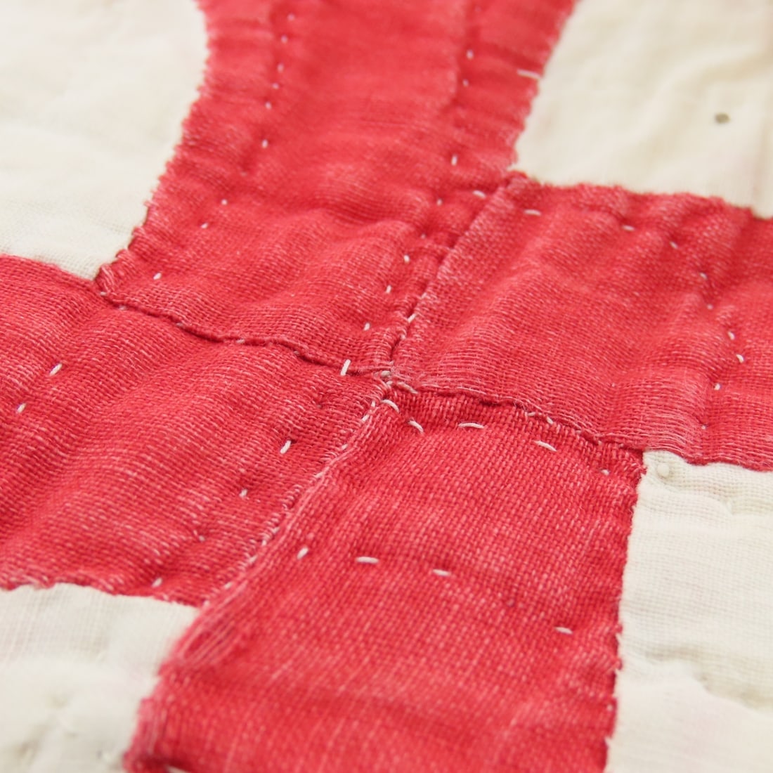 2 Antique Hand Pieced & Quilted Quilts - 18