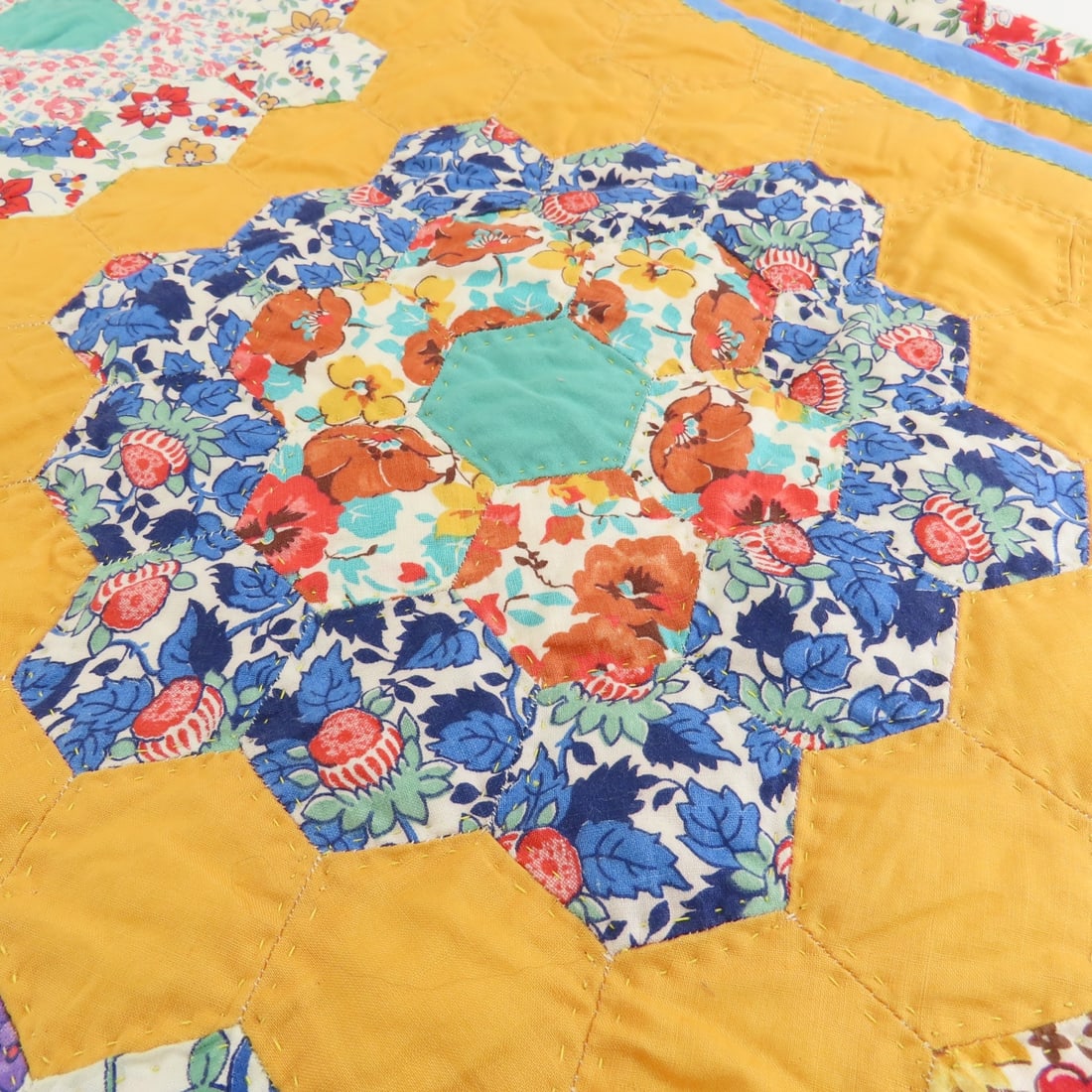 2 Antique Hand Pieced & Quilted Quilts - 4