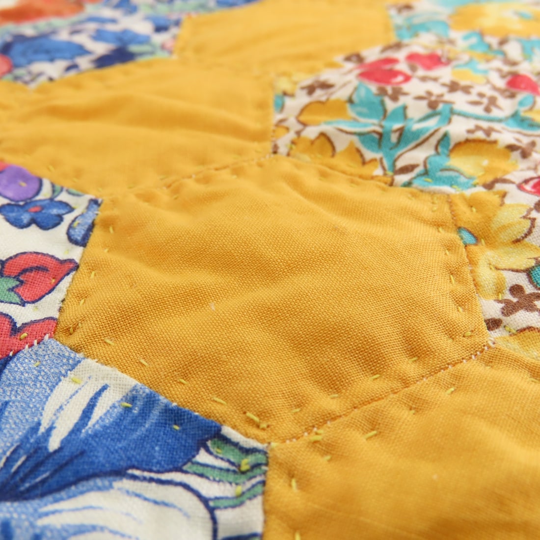 2 Antique Hand Pieced & Quilted Quilts - 6