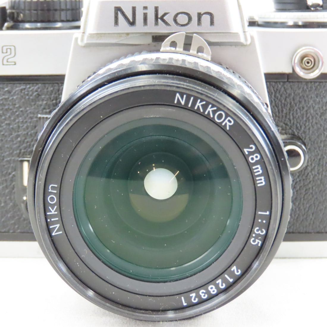 Nikon FE2 35mm Film Camera w/ 28mm f/3.5 Lens - 9