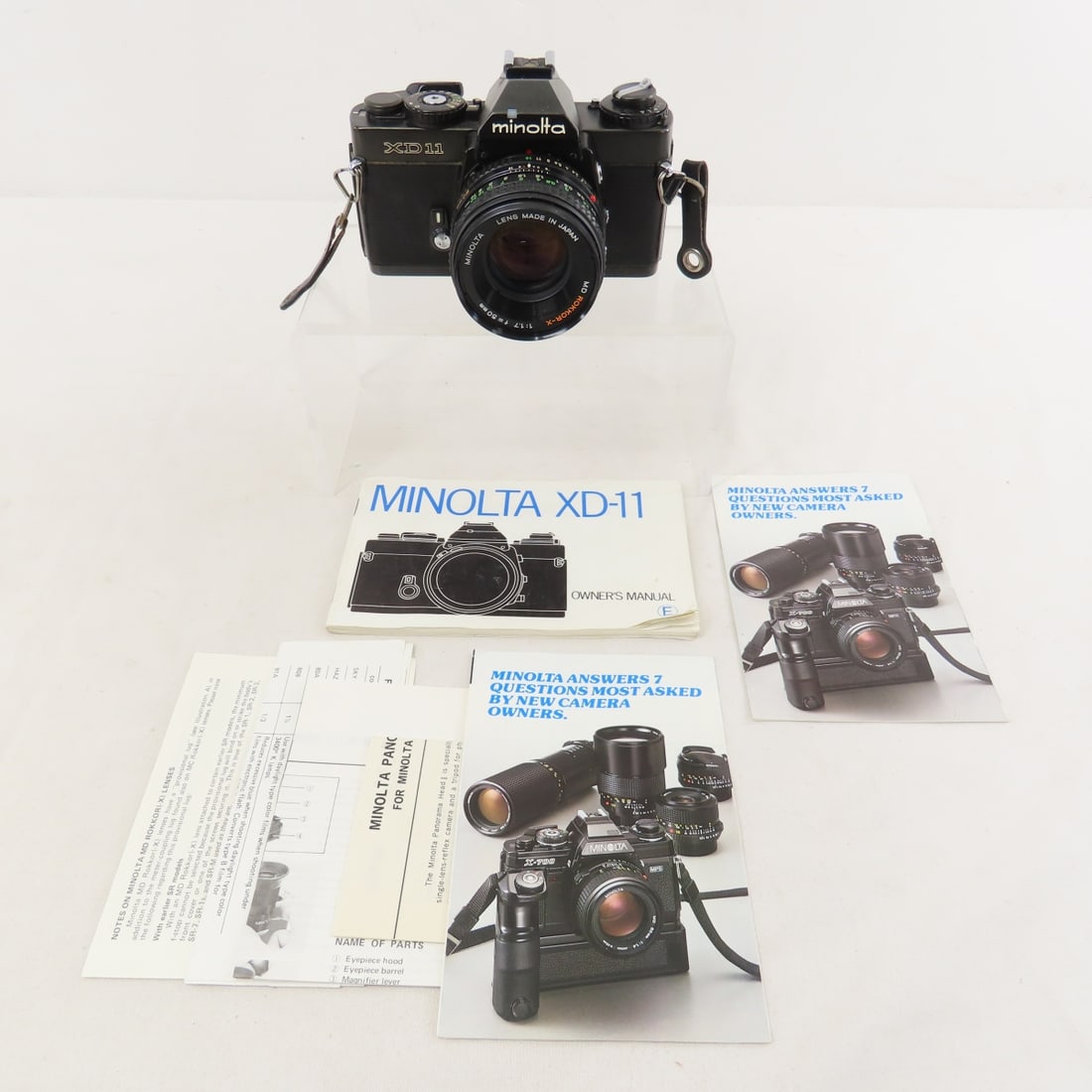 Minolta XD-11 35mm Black Camera w/ 50m f/1.7 Lens (1 of 12)