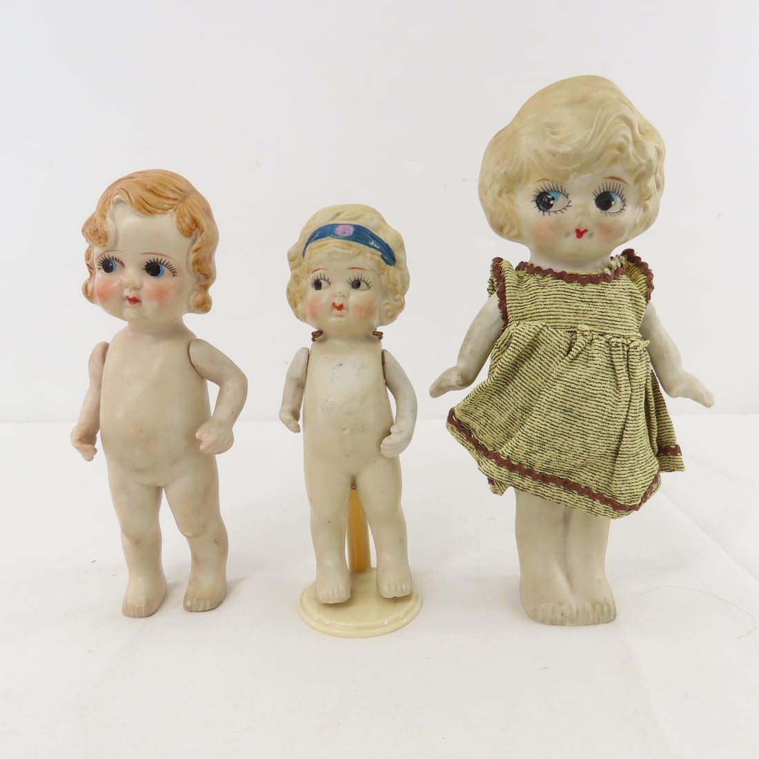 13 German & Japan Kewpie Bisque Dolls - 2