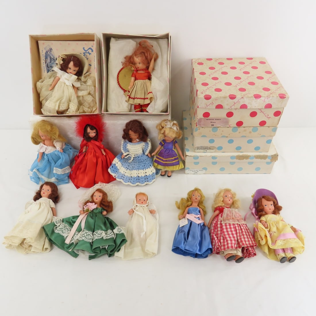10 Bisque & 2 Plastic Nancy Ann Storybook Dolls (1 of 19)