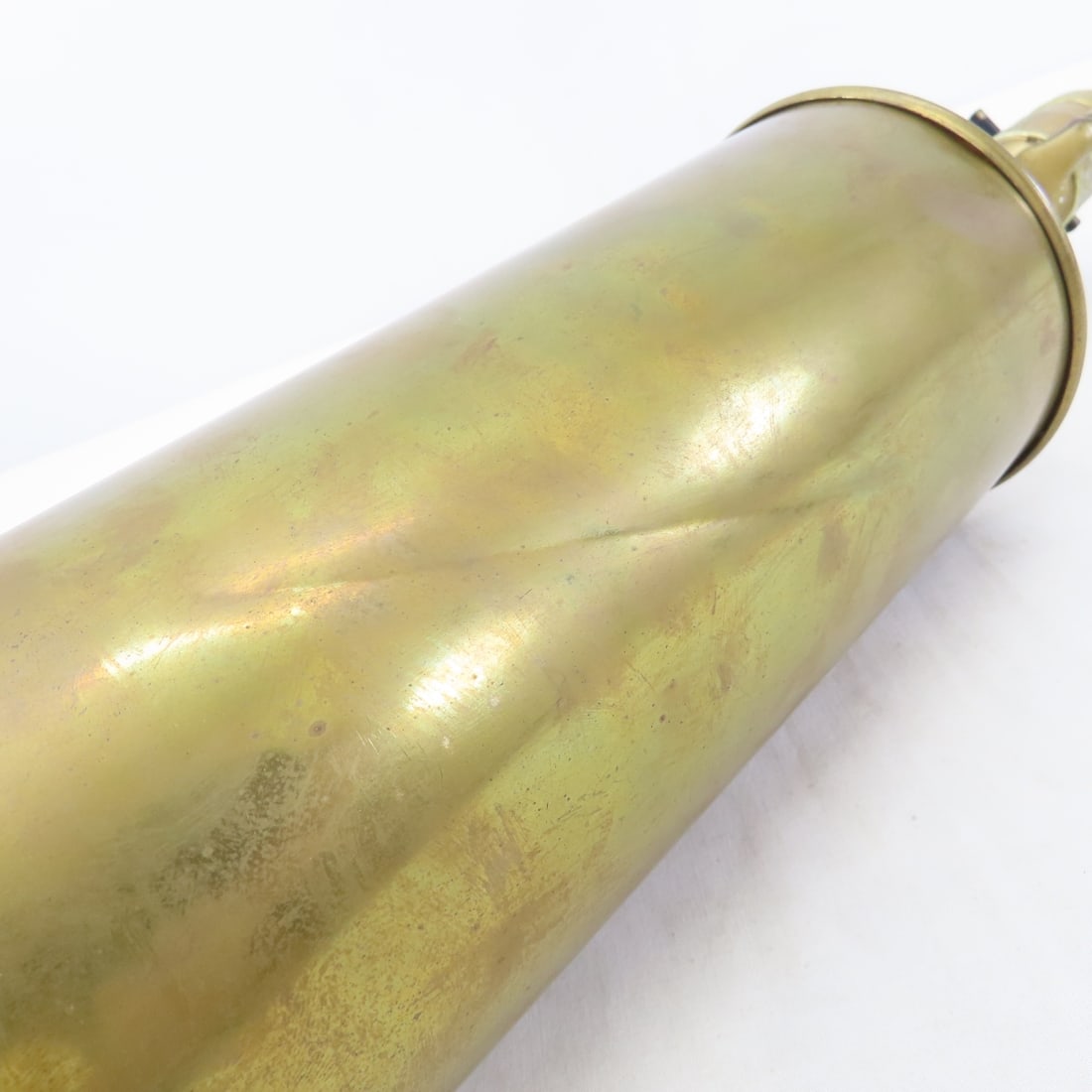 Antique Wood Clerk's Writing Desk & Brass Lamp - 19