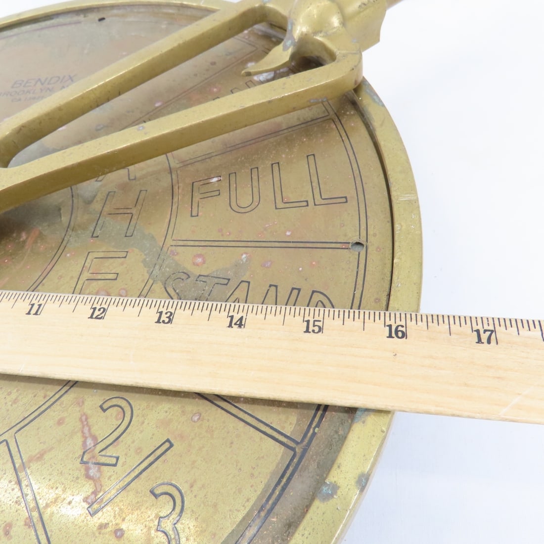 Bendix Solid Brass Ship Engine Room Telegraph - 12