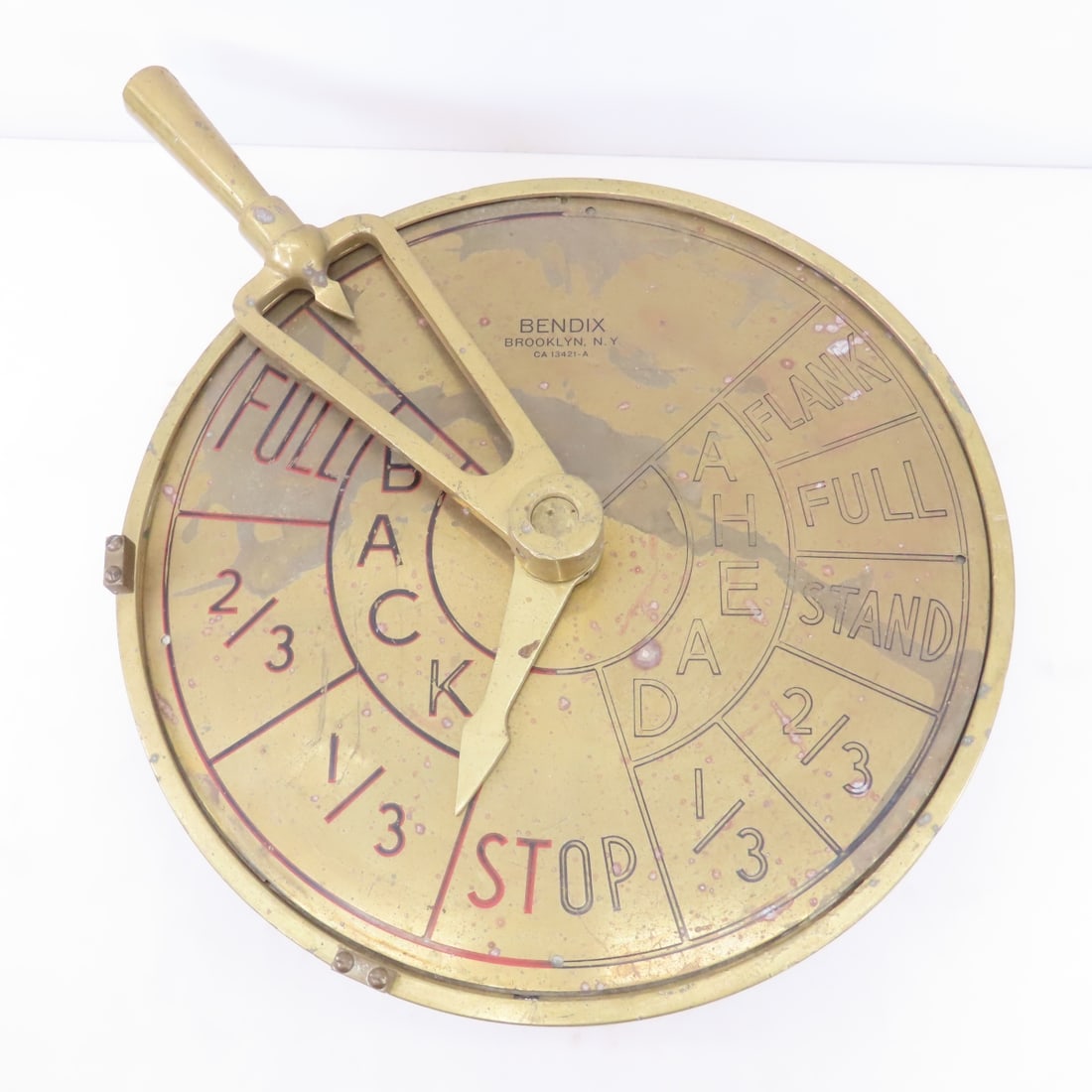 Bendix Solid Brass Ship Engine Room Telegraph (1 of 12)