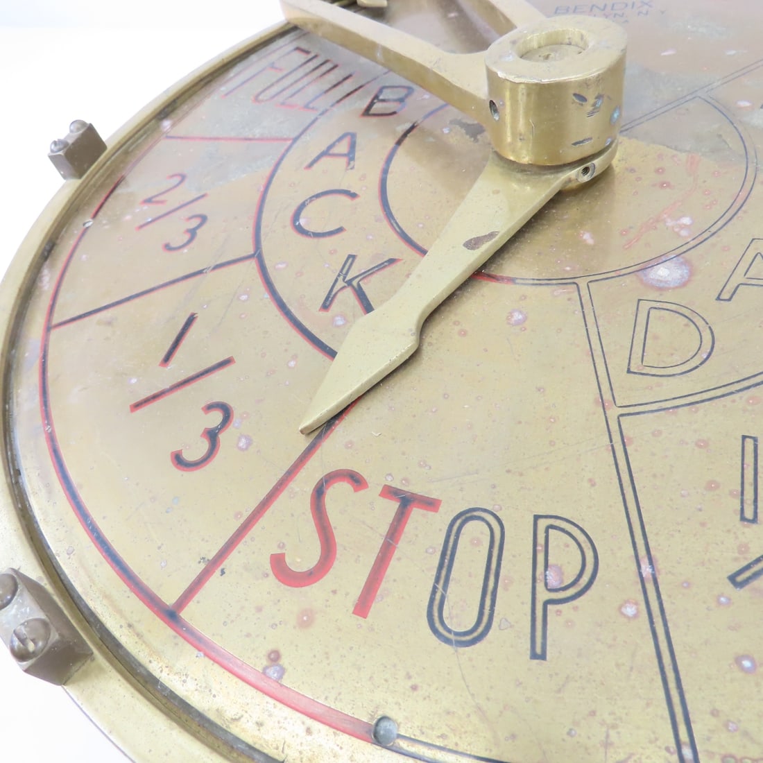 Bendix Solid Brass Ship Engine Room Telegraph - 3