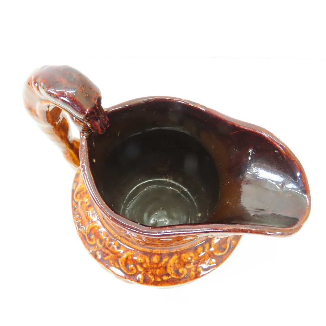 2 Bennington Rockingham Pottery Pitchers - 14