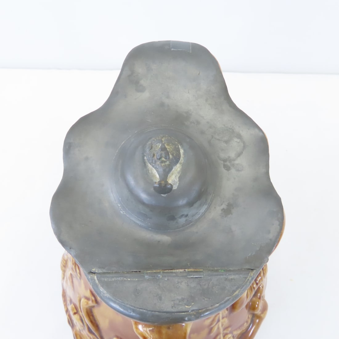 2 Bennington Rockingham Pottery Pitchers - 6