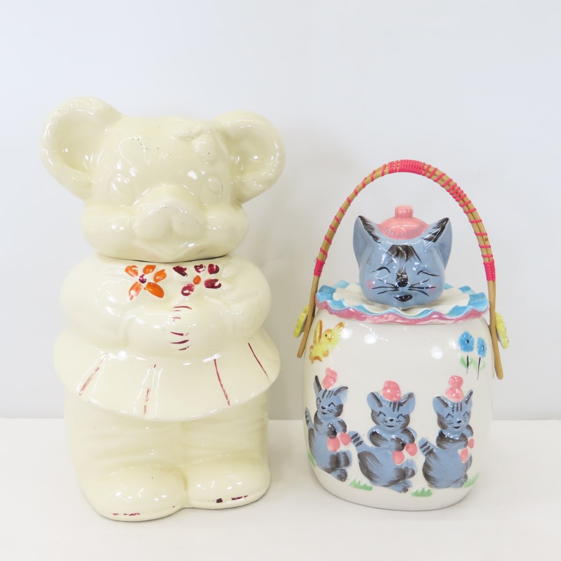 Turnabout Mouse & Three Little Kittens Cookie Jars (1 of 16)