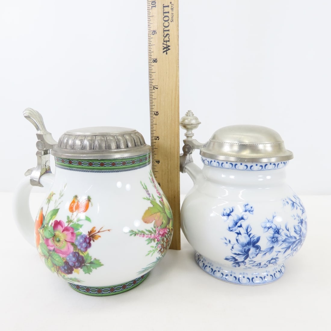 Theo Kuhn & Unmarked Vintage Ladies Beer Steins - 14