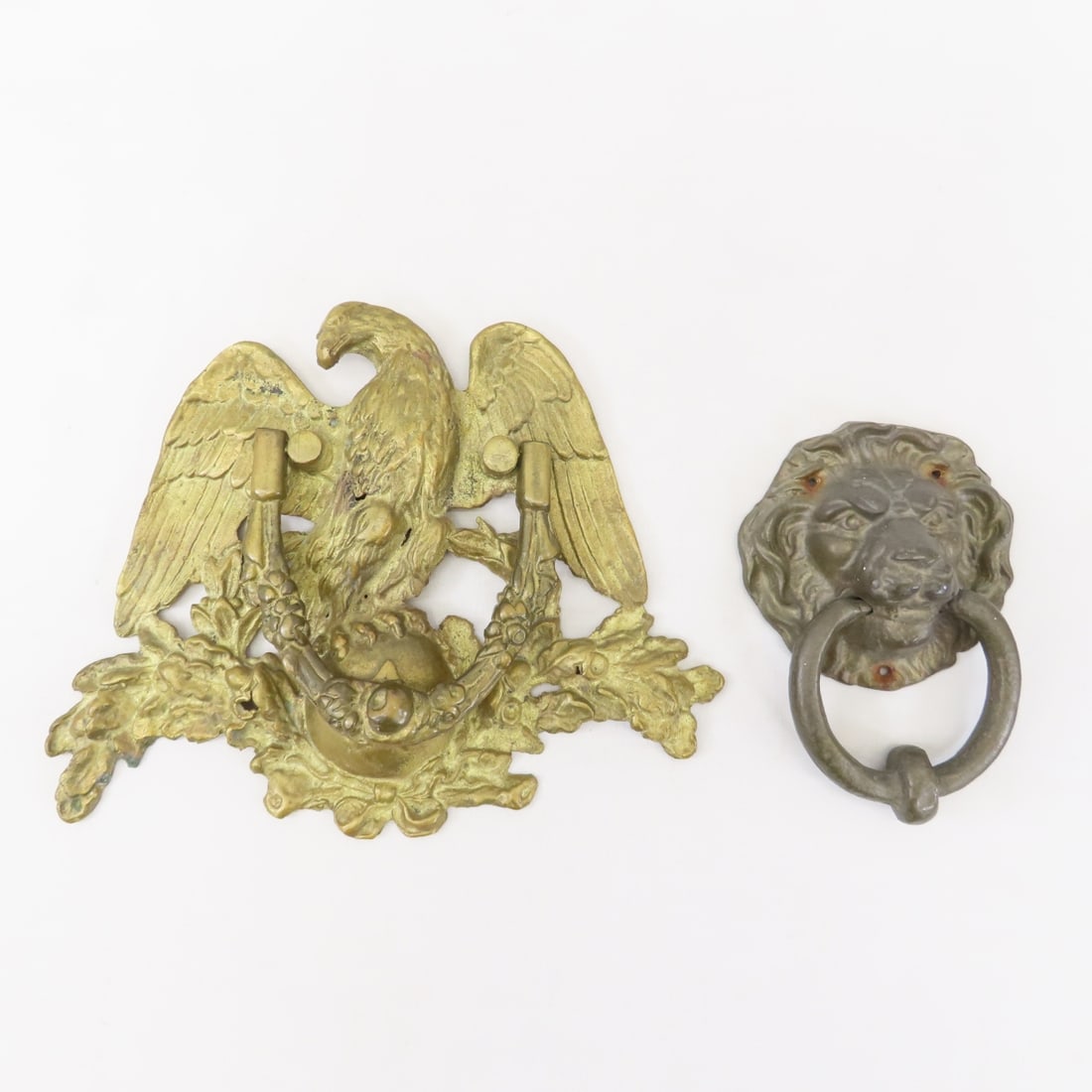 Cast Metal Eagle door knocker & Lion door knocker (1 of 10)