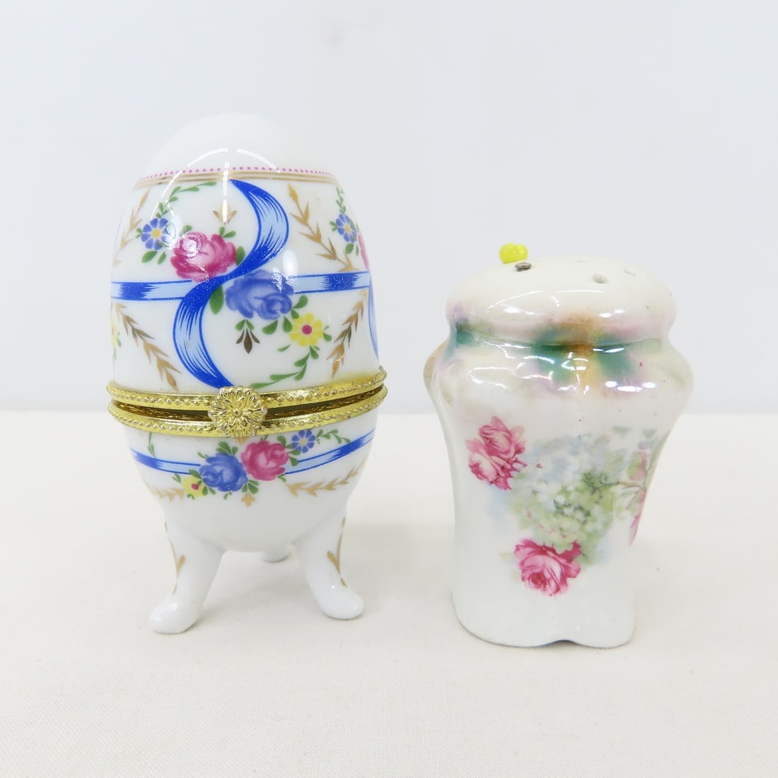 Vintage Vanity items, Limoges trinket box, 7 more - 7