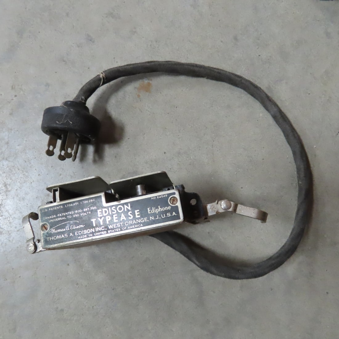 Antique 1920s Pro-Technic Ediphone & Wax Cylinders - 10